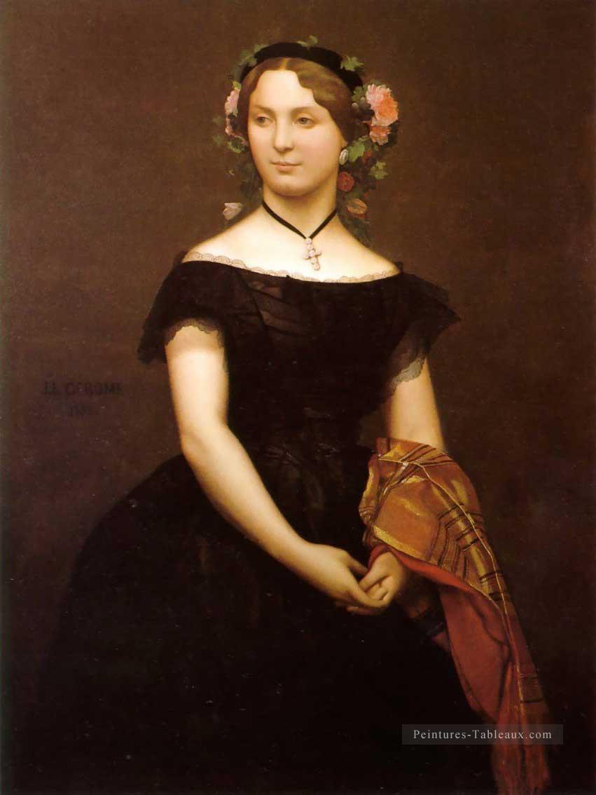 Portrait de Mlle Durand Jean Léon Gérôme Peintures à l'huile